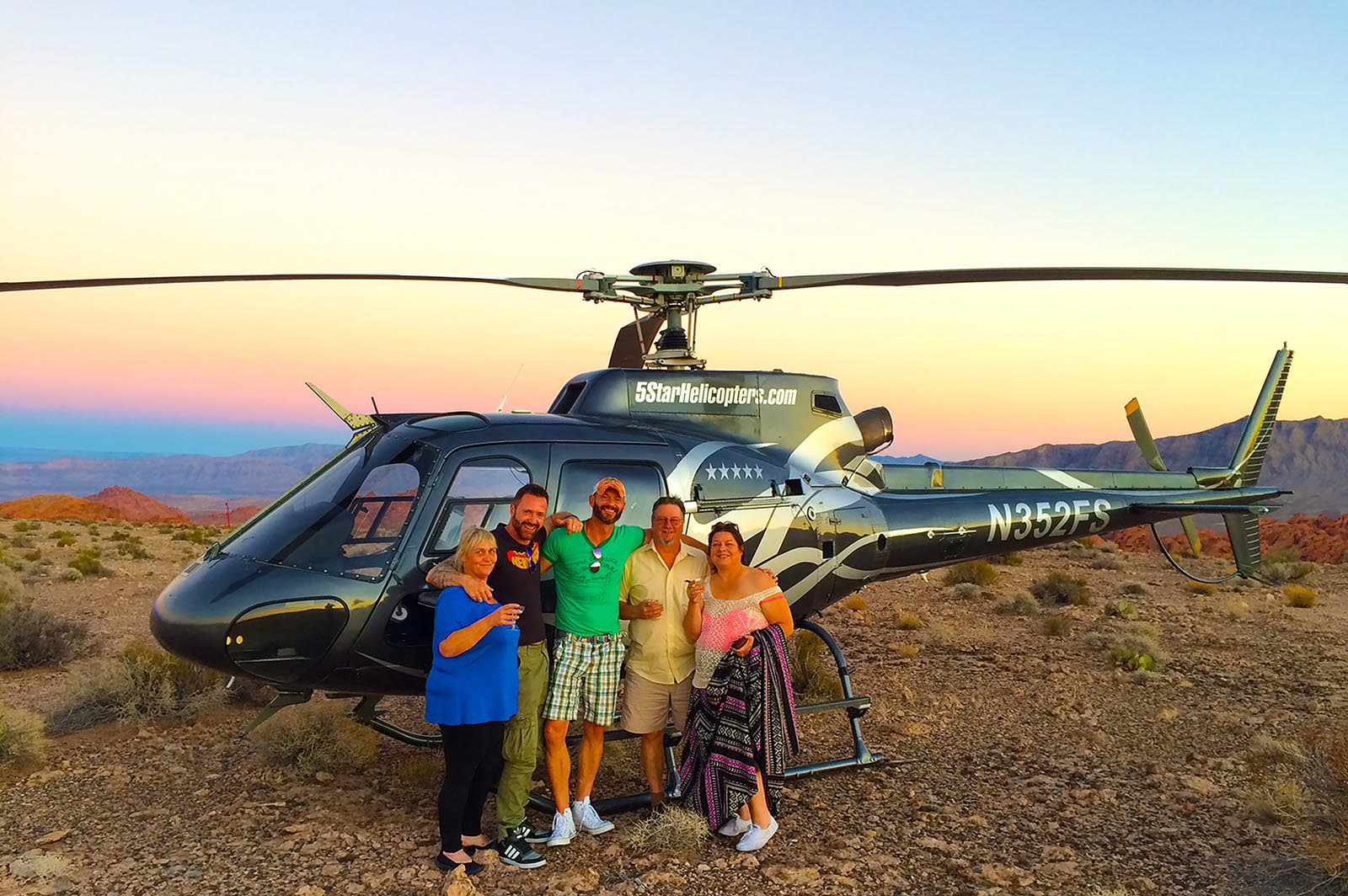 This Grand Canyon helicopter tour includes Hoover Dam, Bypass Bridge and an amazing 30 mile flight over the Grand Canyon with an exclusive VIP landing at the Valley of Fire State Park!
